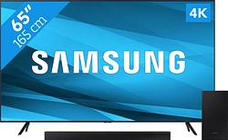 Foto van Samsung crystal uhd 65au7040 + soundbar
