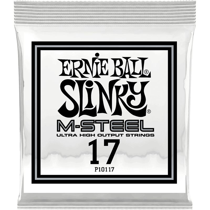 Foto van Ernie ball 10117 .017 slinky m-steel losse snaar voor elektrische gitaar