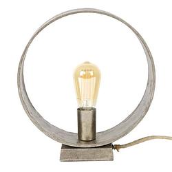 Foto van Industriële vintage tafellamp drom 36cm
