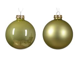 Foto van Decoris - kerstbal glas d8 cm pstch ass 12st kerst