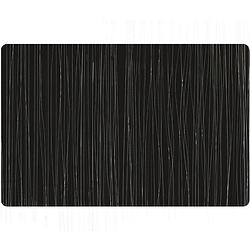 Foto van 1x rechthoekige onderleggers/placemats voor borden zwart metallic 30 x 45 cm - placemats