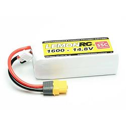 Foto van Lemonrc lipo accupack 14.8 v 1600 mah aantal cellen: 4 35 c softcase xt60