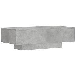 Foto van Vidaxl salontafel 100x49,5x31 cm bewerkt hout betongrijs