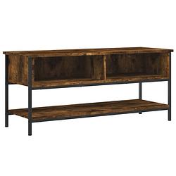 Foto van The living store tv-kast - classic - meubel - 100 x 35 x 45 cm - gerookt eiken