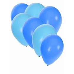 Foto van Lichtblauwe en blauwe ballonnen 30 stuks - ballonnen