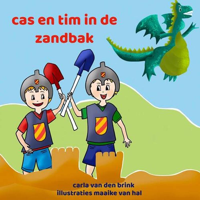 Foto van Cas en tim in de zandbak