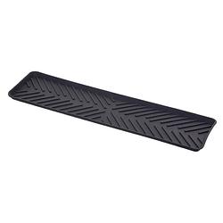 Foto van 5five afwas afdruipmat keuken smal - anti-slip- rubber - grijs stip- 10 x 40 cm - afdruiprekken