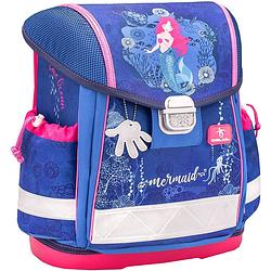 Foto van Belmil schooltas mermaid meisjes 32 x 19 x 36 cm blauw/roze