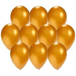 Foto van 30x stuks gouden party ballonnen 27 cm - ballonnen