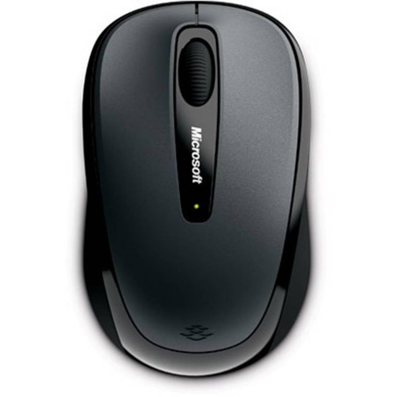 Foto van Microsoft mobile mouse 3500 draadloze muis radiografisch bluetrack zwart 3 toetsen 1000 dpi