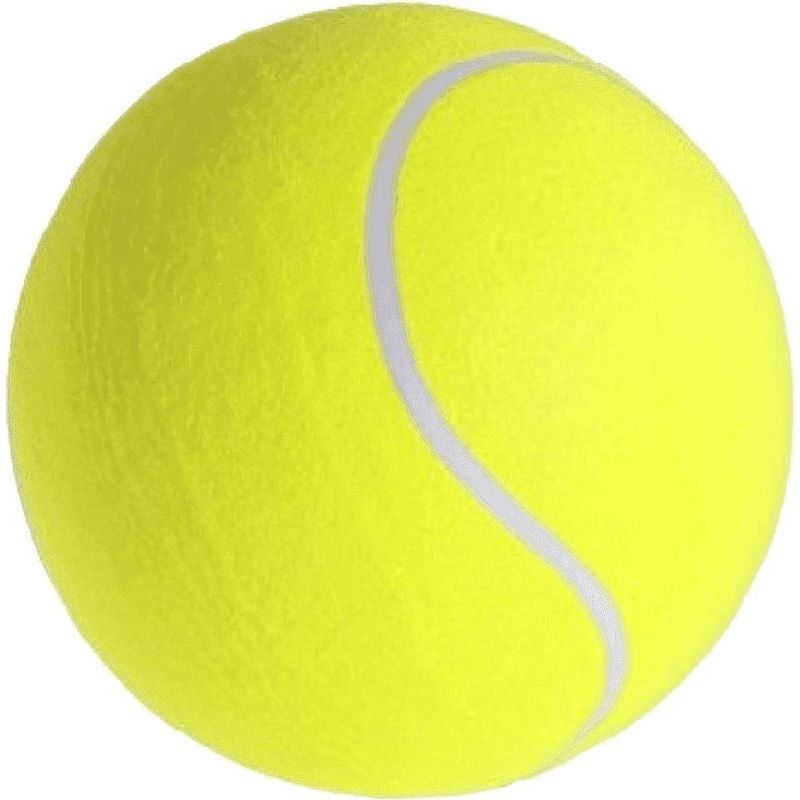 Foto van 1x grote tennisballen xxl 22 cm buitenspeelgoed - tennisballen