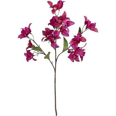 Foto van Kunstbloem bougainvillea spray - fuchsia - 68 cm - leen bakker