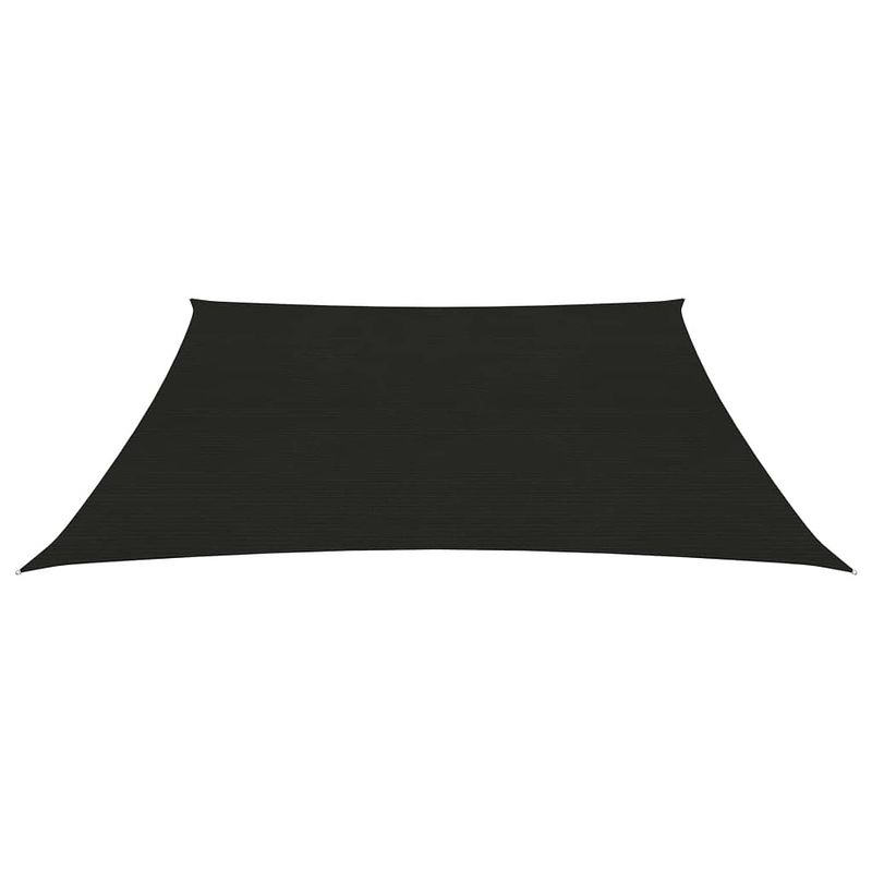 Foto van The living store schaduwdoek hdpe - 2.5 x 2.5 m - zwart