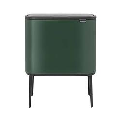 Foto van Brabantia bo touch bin afvalemmer - 3 x 11 liter - pine green