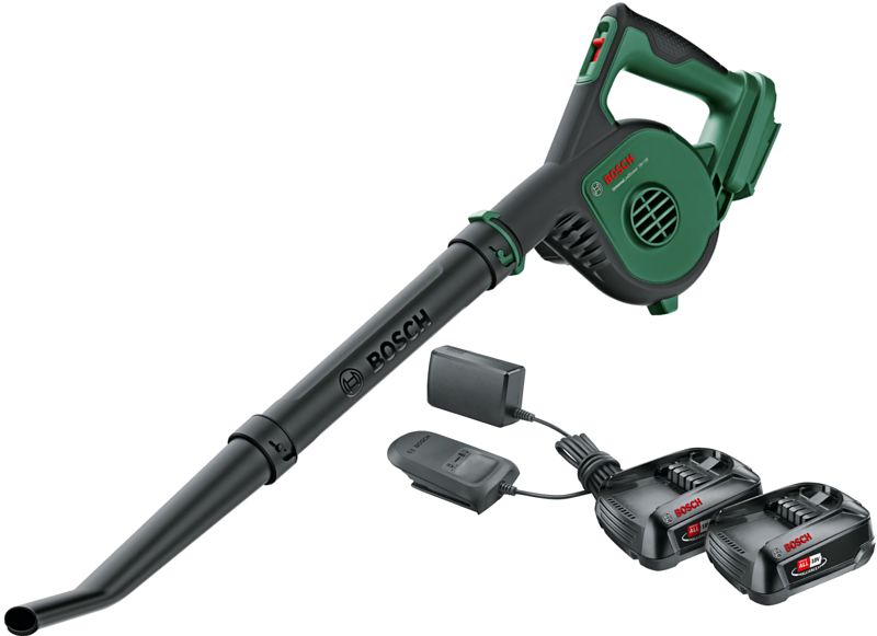 Foto van Bosch universal leafblower 18v-130 + starterset 2 x 18v accu (2,5 ah)