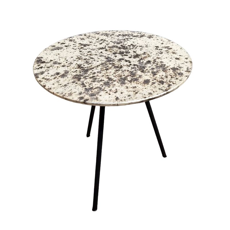 Foto van Benoa los angelas brass glass sidetable 37 cm