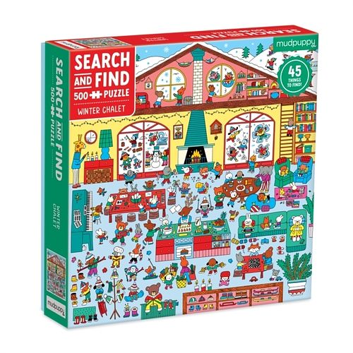 Foto van Winter chalet 500 piece search & find puzzle - puzzel;puzzel (9780735376908)