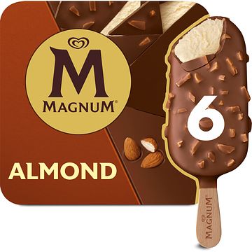 Foto van Magnum ijs almond 6 stuks 6 x 100ml bij jumbo