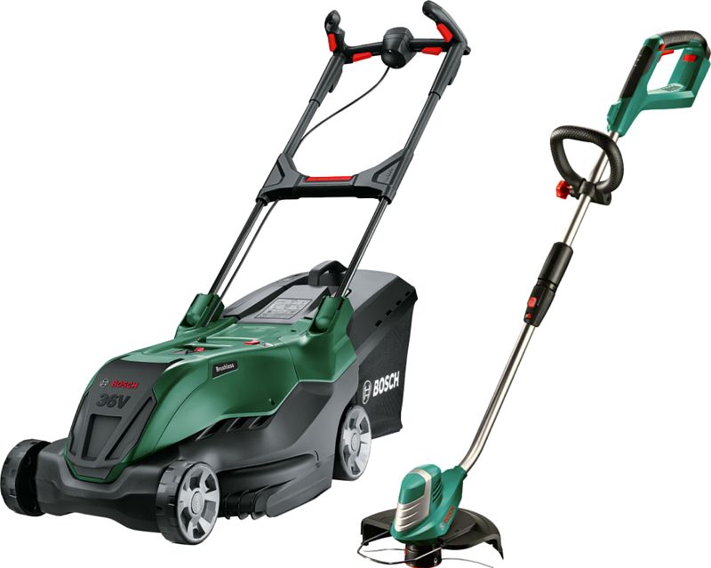 Foto van Bosch advancedrotak 36v-44-750 + advancedgrasscut 36 li incl. 4,0 ah accu (1x)