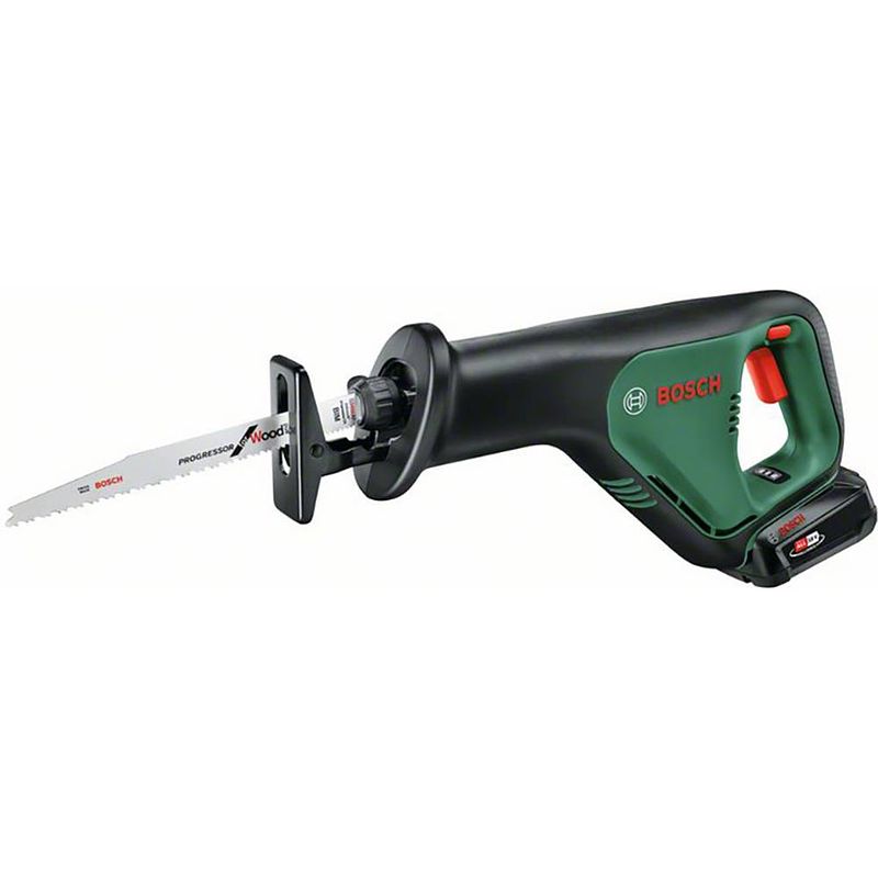 Foto van Bosch home and garden advancedrecip 18 accu-reciprozaag 06033b2403 advancedrecip 18 incl. accu, incl. lader 18 v 2.5 ah