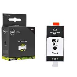 Foto van Geschikt hp 903xl l (t6m19ae) inktcartridge zwart extra hoge capaciteit van inktmedia