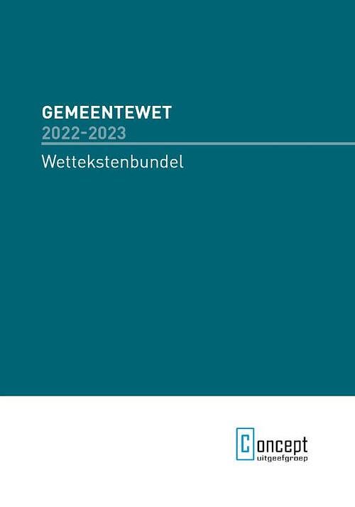 Foto van Gemeentewet 2022-2023 - jan veenstra - paperback (9789055169016)