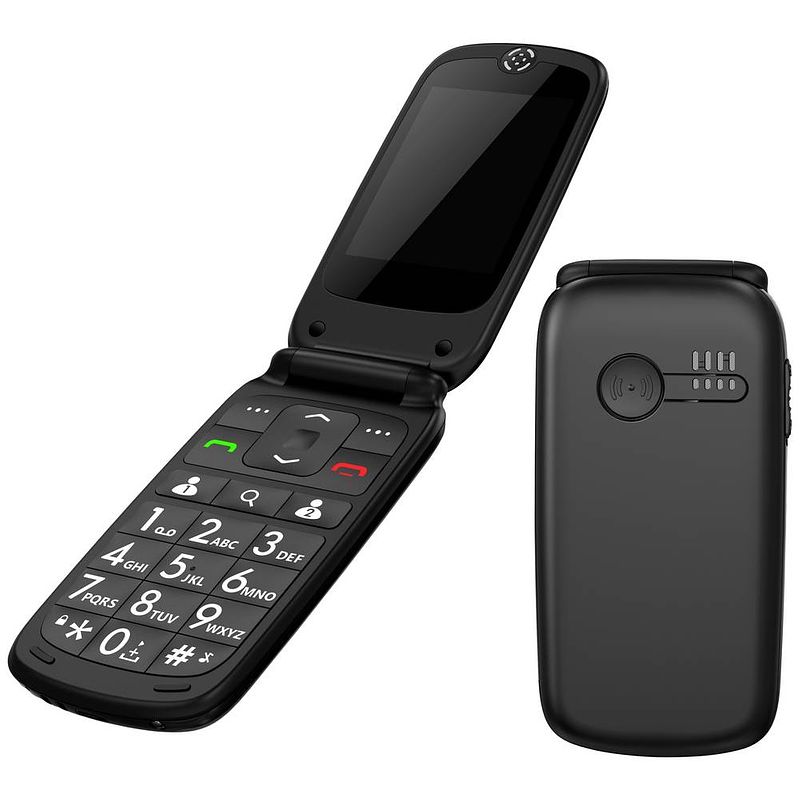 Foto van Roxx mp 400 senioren clamshell telefoon sos-knop zwart