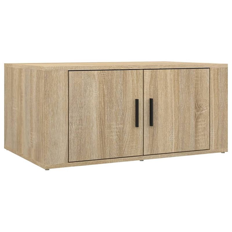 Foto van Vidaxl salontafel 80x50x36 cm bewerkt hout sonoma eikenkleurig