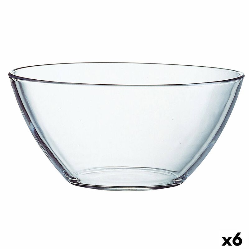 Foto van Saladekom luminarc cosmos transparant glas (ø 28 cm) (6 stuks)