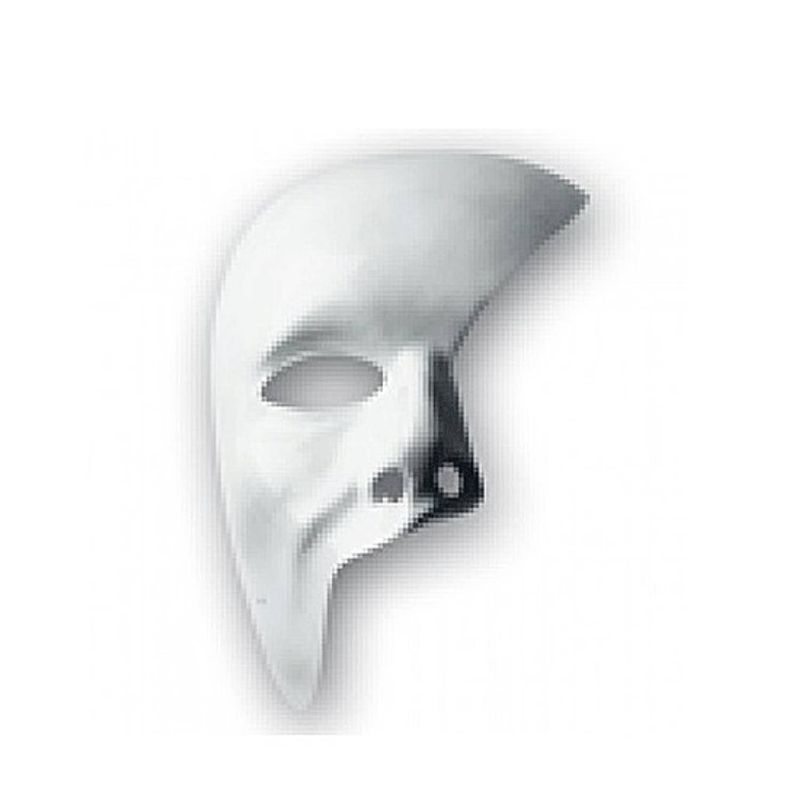 Foto van 6 witte gezichtsmaskers phantom - verkleedmaskers