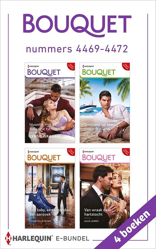 Foto van Bouquet e-bundel nummers 4469 - 4472 - lynne graham, chantelle shaw, lucy king, julia james - ebook