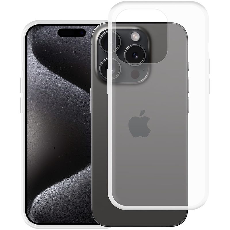 Foto van Just in case soft tpu case voor apple iphone 15 pro telefoonhoesje transparant