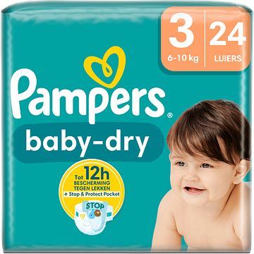 Foto van Pampers babydry maat 3, 24 luiers bij jumbo