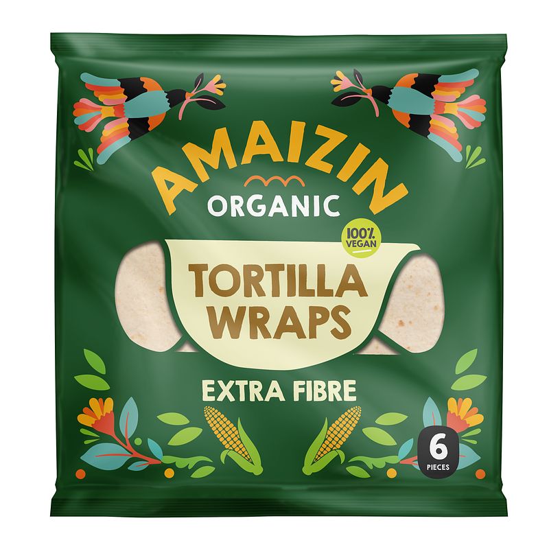 Foto van Amaizin tortilla wraps extra fibre