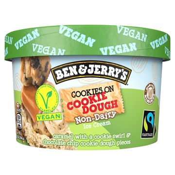 Foto van Ben & jerry'ss nondairy minicup cookies on cookie dough 100ml bij jumbo