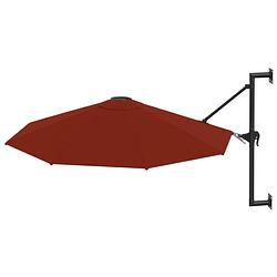 Foto van The living store wandparasol - 300 x 131 cm - terracotta