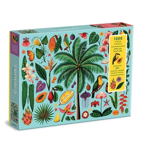 Foto van Tropics 1000 piece puzzle with shaped pieces - puzzel;puzzel (9780735370494)