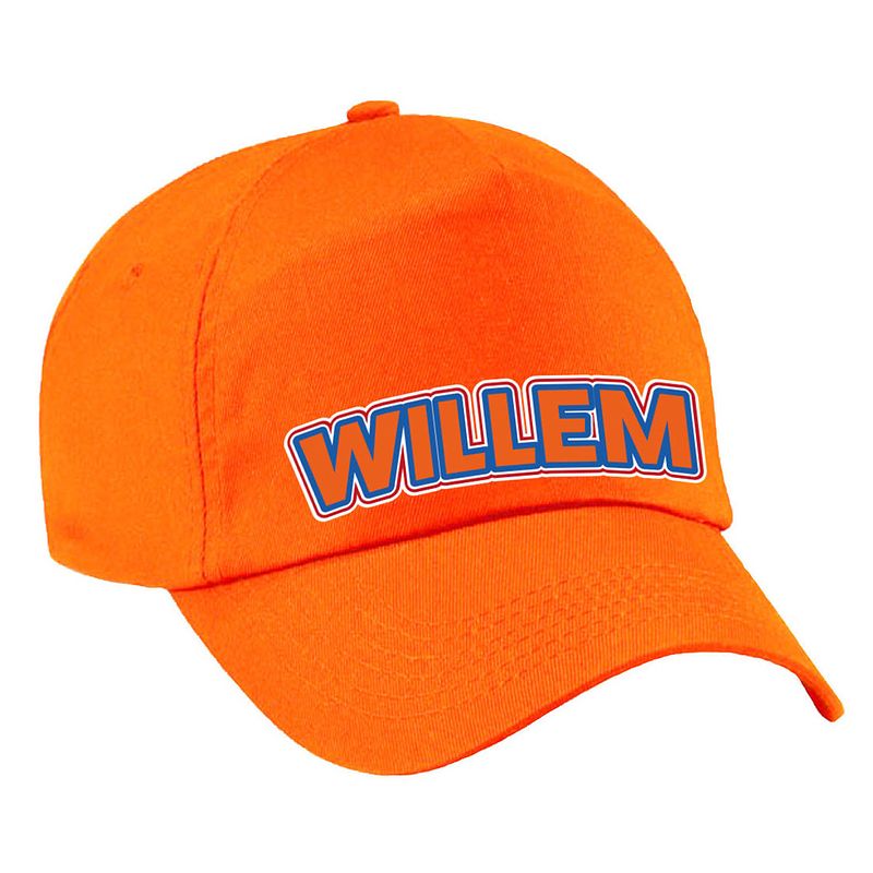 Foto van Koningsdag pet oranje - willem - unisex - verkleedhoofddeksels