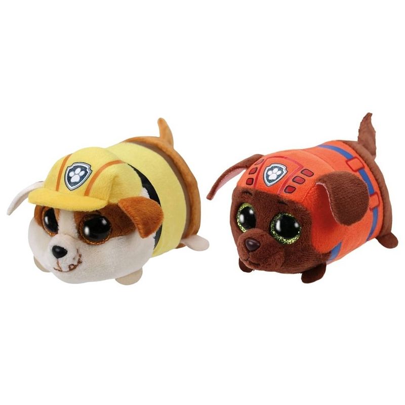 Foto van Ty - knuffel - teeny paw patrol - rubble & zuma