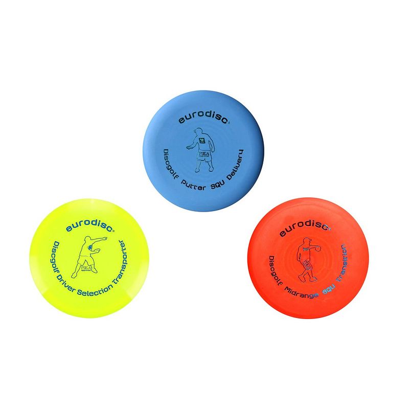 Foto van Eurodisc disc golf frisbee startset 20 cm 3 stuks