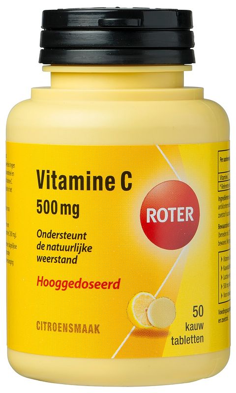 Foto van Roter vitamine c 500mg tabletten citroen 50st