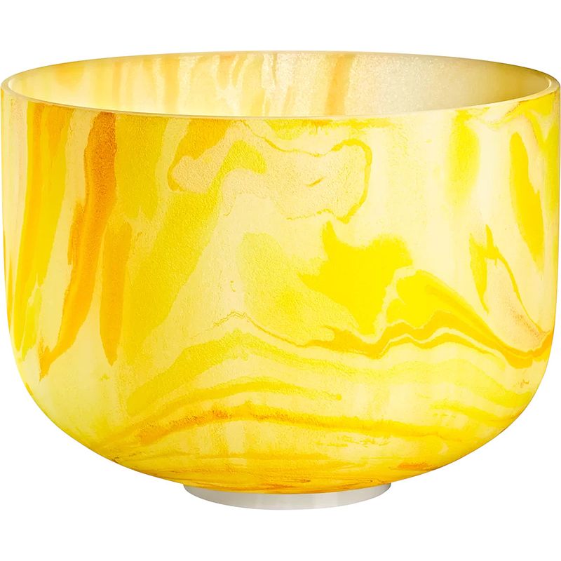 Foto van Meinl mcsb10e sonic energy marble crystal singing bowl klankschaal 10 inch, noot e4