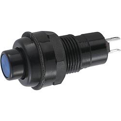 Foto van Miyama ds-256, bl drukschakelaar 125 v/ac 3 a 1x uit/aan continu (ø x l) 15 mm x 32 mm 1 stuk(s)