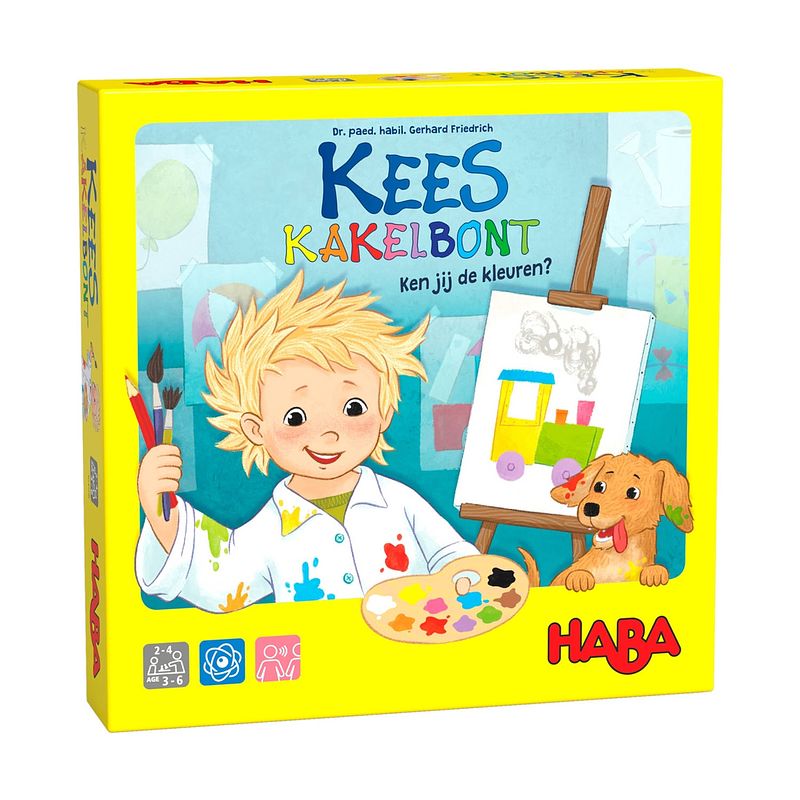 Foto van Haba bordspel kees kakelbont - ken jij de kleuren? - 3+