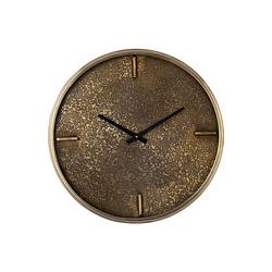 Foto van Ptmd taylor brass iron round clock with print s