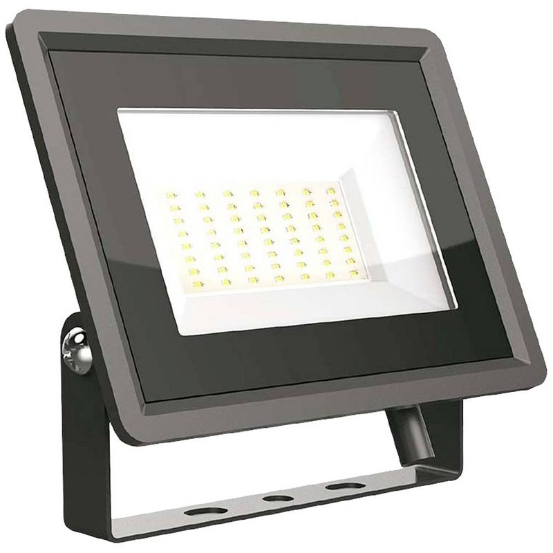 Foto van V-tac vt-4954-b 6750 led-buitenschijnwerper energielabel: f (a - g) 50.00 w daglichtwit