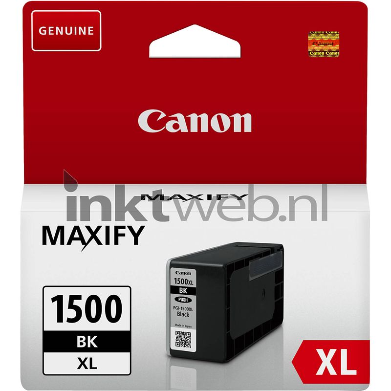 Foto van Canon pgi-1500xl zwart cartridge