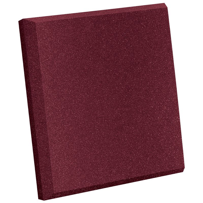 Foto van Auralex studiofoam sonoflat burgundy 30x30x5cm absorber rood (14-delig)