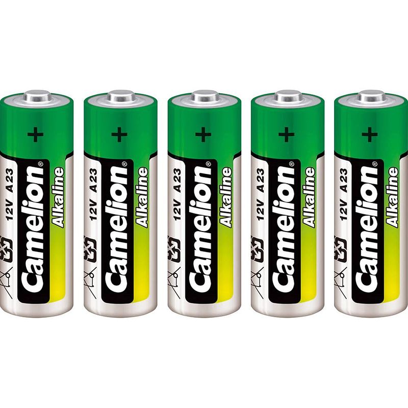 Foto van Camelion lr23 speciale batterij 23a alkaline 12 v 55 mah 5 stuk(s)