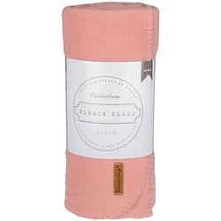 Foto van Canterbury fleece-deken cozy 150 x 130 cm fleece roze
